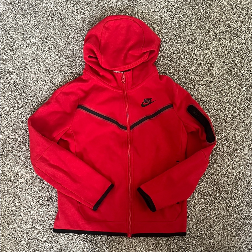 Nike Tech Red Full Zip Hoodie